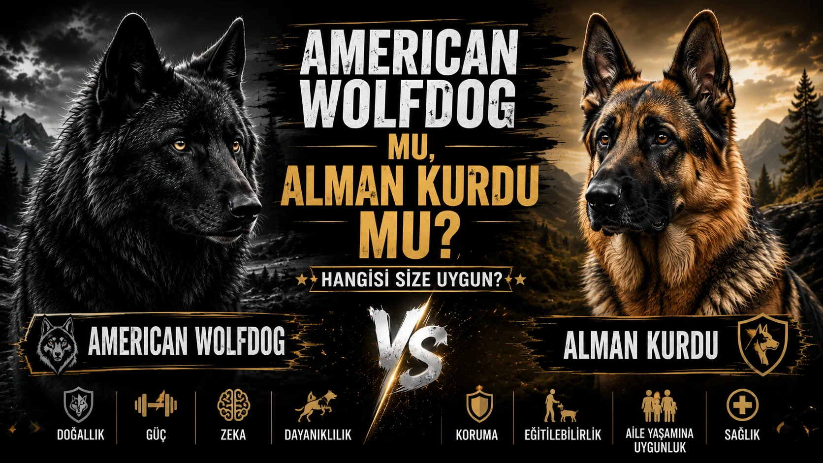 American Wolfdog vs Alman Kurdu: Tüm Farklar (2026 Rehberi)